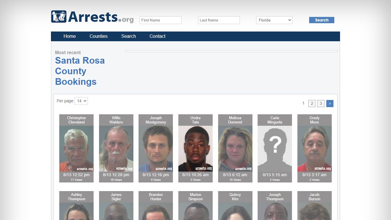 Santa Rosa County Arrests and Inmate Search